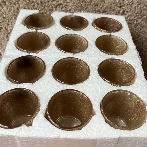 📦 Gold Glitter Votives Sold as 12 PC Sets - Picture 4 of 4